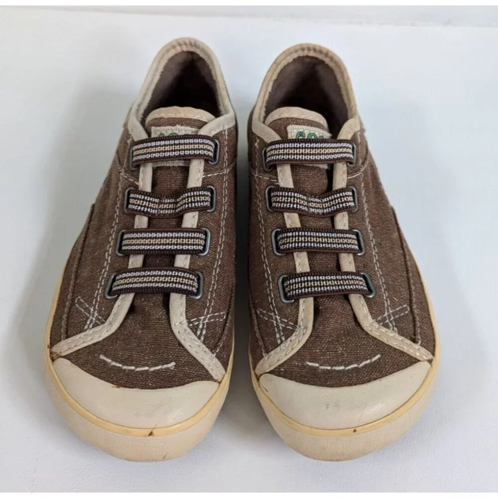 Simple Kids Slip On Eco Friendly 'Eco Sneaks' Sneakers Size 1 Brown Unisex